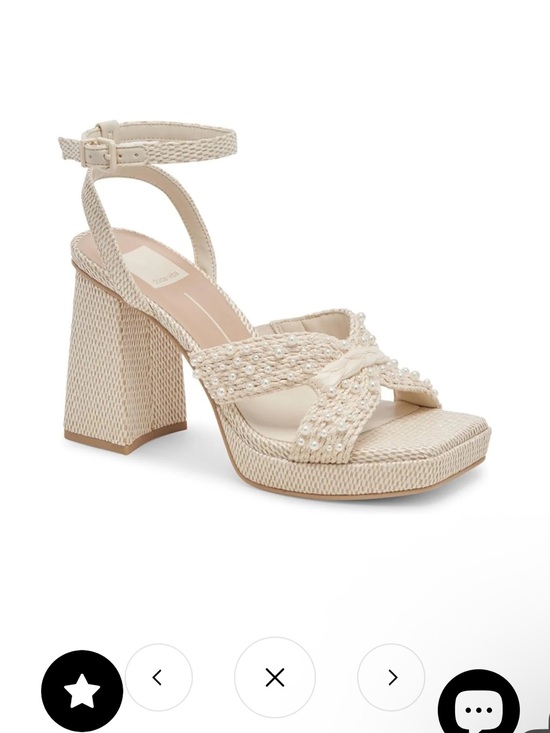 Dolce Vita Shoes - Dolce Vita Aries Pearl-Embellished Block Heel Sandals